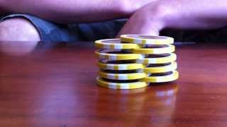 Poker Chip Tricks Tutorial  The Shuffle [upl. by Ernestine65]