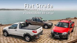 Tamanho da caçamba da Fiat Strada [upl. by Wolenik]