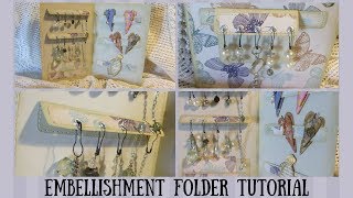 Embellishment Folder Tutorial [upl. by Enneyehs192]