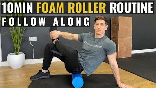 10 minute Full Body Foam Roller Routine I FOLLOW ALONG [upl. by Hinman]