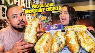 PÃO DE ALHO RECHEADO  PICANHA BROCOLÍS LINGUIÇA E CORAÇÃO [upl. by Atonsah]