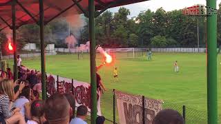 Sparing Górnik Wieliczka  Cracovia Pyro 20180616 [upl. by Mittel]