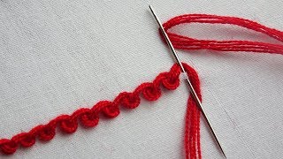 basic hand embroidery tutorial Scroll Stitch [upl. by Singhal]