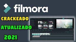 SAIU NOVO EDITOR GRATIS PARA PC FILMORA CRACKEADO VERSÃO 2021 [upl. by Acilegna]