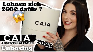 Lohnen sich 260€  😱 CAIA Cosmetics Adventskalender 2023 UNBOXING [upl. by Florette]