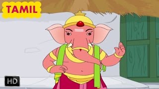 Ganesha Stories for Children  Tamil Kids Stoires  Animated Cartoons  Ganesha amp The River Cauvery [upl. by Thurston584]