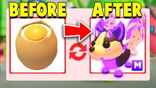 Trading from EGG to MEGA NEON PET in Adopt Me [upl. by Manuela]