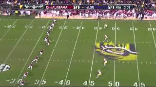 Alabama vs LSU 2014 Reuben Foster Hits Leonard Fournette [upl. by Avert]