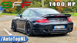 1400HP PORSCHE 9ff 997 TURBO  340KMH REVIEW on AUTOBAHN NO SPEED LIMIT by AutoTopNL [upl. by Beverie]