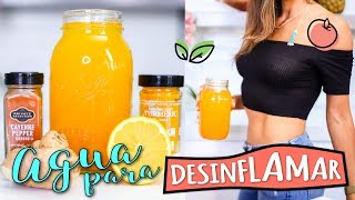 AGUA DETOX EN AYUNAS PARA DESINFLAMAR EL VIENTRE Y ACELERAR EL METABOLISMO [upl. by Gerbold]