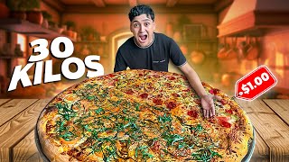 🍕PROBANDO LA PIZZA mas GIGANTE y GROSERA de TODO EL SALVADOR [upl. by Nilyarg400]