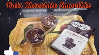 healthy oats smoothieweight loss recipeoats chocolate smoothieoats smoothie without sugar amp milk [upl. by Carina]