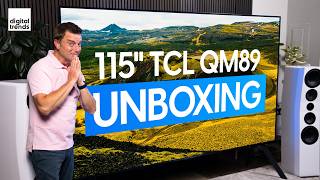 Unboxing the Biggest TV Ever  TCL 115Inch QM8 [upl. by Asila558]