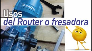 ✅ Como usar el Router o fresadora 😉 Tutorial para principiantes Makita 3709 👍👍 [upl. by Alket]