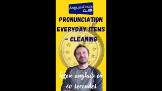 Pronunciation Everyday Items  Cleaning  Short [upl. by Tima]