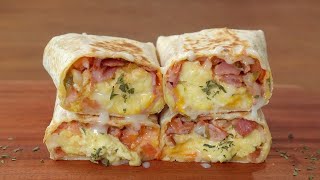 쉬운재료로 에그 부리또 만들기  계란요리  Egg Burrito  Breakfast Recipe [upl. by Raamaj]