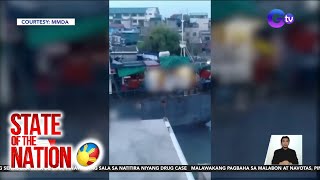 Pagkasira ng floodgate dahil sa sumadsad na barge pinangangambahang magdulot ng  SONA [upl. by Ahsats]