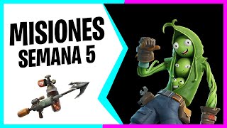 Completa tus MISIONES de la SEMANA 5  Fortnite C5T3 [upl. by Lledrev]