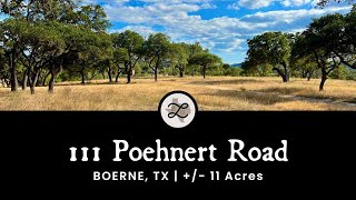 111 Poehnert Road  Boerne TX  1102 Acres [upl. by Bello180]