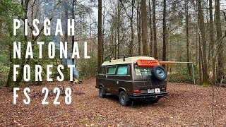 Pisgah Forestry Road 228  Vanagon Camping [upl. by Enyale]