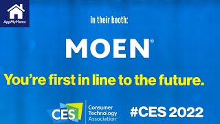 In Their Booth at CES 2022  Moen  Smart Faucet and Sump Pump Monitor [upl. by Llecram484]