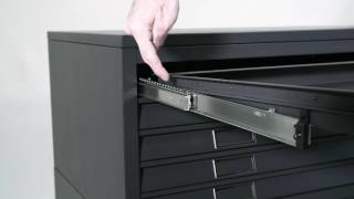 How to replace a drawer on a Bisley Plan File  by Bisley How To [upl. by Bernadene940]