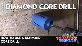 How to use a diamond core drill [upl. by Trauts]