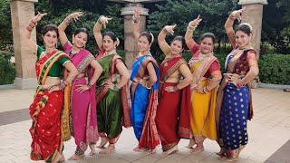 Ganesh Chaturthi Dance  Jay Dev Jay Dev  Gajanana  Deva Shree Ganesha  Ladies Group Dance [upl. by Ettennil]