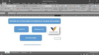 ✅ SISTEMA DE COTIZACIÓN EN EXCEL CON MACROS [upl. by Lawan]