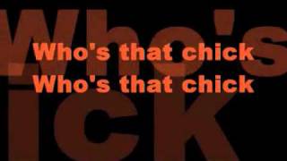 Rihanna  Whos that chick Lyrics [upl. by Tedman]