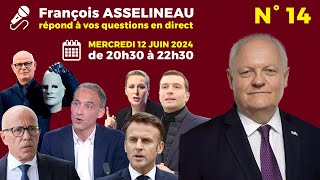 François Asselineau répond à vos questions en direct n°14 [upl. by Ullman]