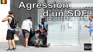 Expérience Sociale 14 AGRESSION SDF [upl. by Nadia717]