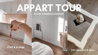 APPART TOUR 47M2 AVEC UNE CHAMBRE inspi déco DIY et bons plans meuble [upl. by Rodrigo]