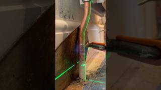 Radiator pipe bending and soldering asmr plumbing diy howto subscribe youtubeshorts tools [upl. by Ynneg288]