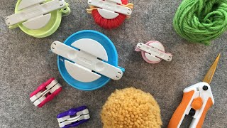 How to use the Clover Pom Pom Maker [upl. by Nemsaj]