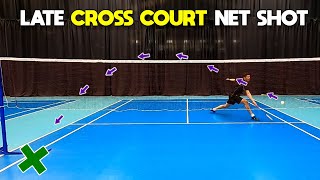 Late Cross Court Net Shot  Cross Net Series Pt 3 [upl. by Lalaj]