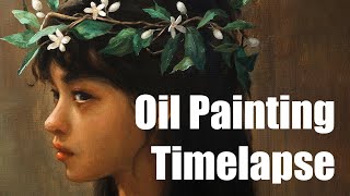 Classical Oil Painting Timelapse  19th Century French Academic Method [upl. by Delos]