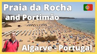 Rocha Beach and Portimão  authentic jewels of the Algarve  Portugal 4k [upl. by Aroda]