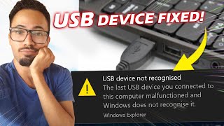 USB Device Not Recognized in Windows 1011 [upl. by Orelie52]