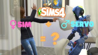 🤪🤖👩What happens when a female sim and a male Servo have a baby in Sims 4 [upl. by Eannyl]