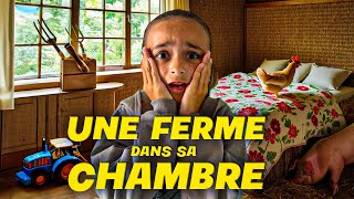 PRANK  Je TRANSFORME la CHAMBRE de ma FILLE en FERME GÉANTE [upl. by Enaffit118]