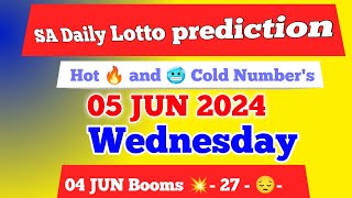 Sa daily lotto prediction for 05 Jun 2024  south africa daily lotto prediction [upl. by Eshman]