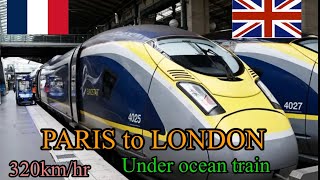 Paris to london trainEurostar standard premier via Channel Tunnel [upl. by Hgielanna]