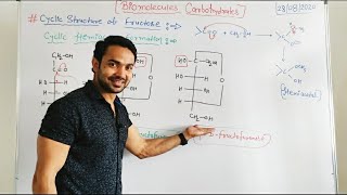 Biomolecules  Cyclic Structure Of Fructose  Haworth Structure [upl. by Ahasuerus]