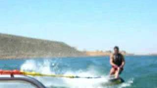 First time jump on wakeboard ウエークボード [upl. by Estella]