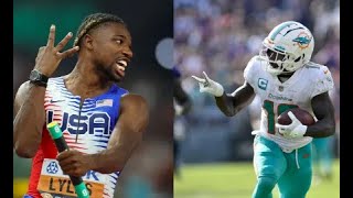 Tyreek Hill Vs Noah Lyles Not Even Close [upl. by Lamhaj]