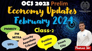 Economy Update  February 2024  Manas Sir [upl. by Margareta]