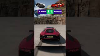 Mustang GT vs Lamborghini Aventador forzahorizon5 forza gaming logitech [upl. by Serolod626]