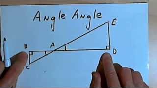 Triangle Similarity  SSS SAS and AA 128228 [upl. by Idnyl]