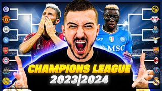 HO SIMULATO LA CHAMPIONS LEAGUE 20232024 CON I GIRONI UFFICIALI [upl. by Joelly]